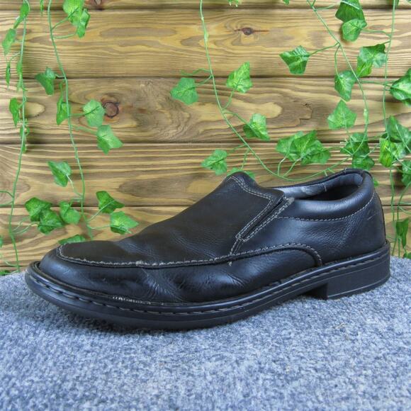 Clarks Men's Soft Cushion Loafer Black Leather‎ Size 8 Wide Used 2025 - Picture 1 of 7